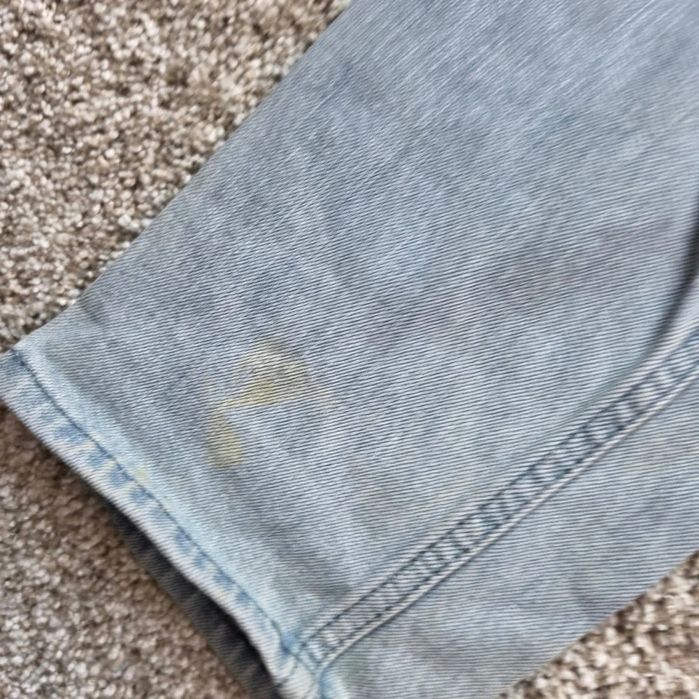 PacSun Skinny Distressed Jeans Mens 34x32 Light Wash Blue Ripped‎ Denim Casual